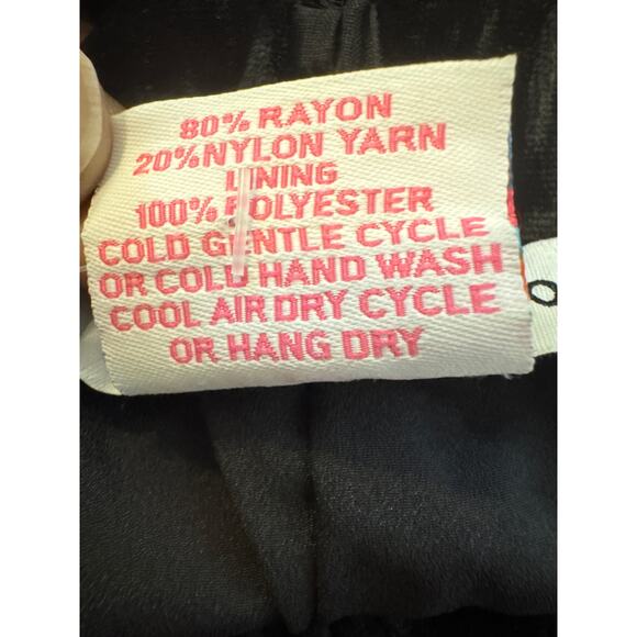 Gretchen Scott NWT Black Leaf Velvet Palazzo Pants Medium Gothic Fairy Luxe - Picture 8 of 8